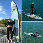 Mseasfree Inflatable Stand up Paddle Board, 10ft Paddle Boards with Premium SUP Accessories