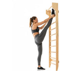 JOYMOR Gymnastics Swedish Ladder, Multiuse Exercise Ladder, Wall Mounted Pull Up Bar, Physical Therapy for Stretching