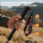 2PCs Trekking Poles Carbon Fiber 115g Ultra-Light Hiking Poles Camping Stick Foldable Walking Cane Travel Outdoor Gear Equipment