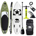 Inflatable Paddle Board with Premium SUP Stand Up Paddle Board Accessories amp Back Pack, NonSlip Comfort Deck for Unisex Adult
