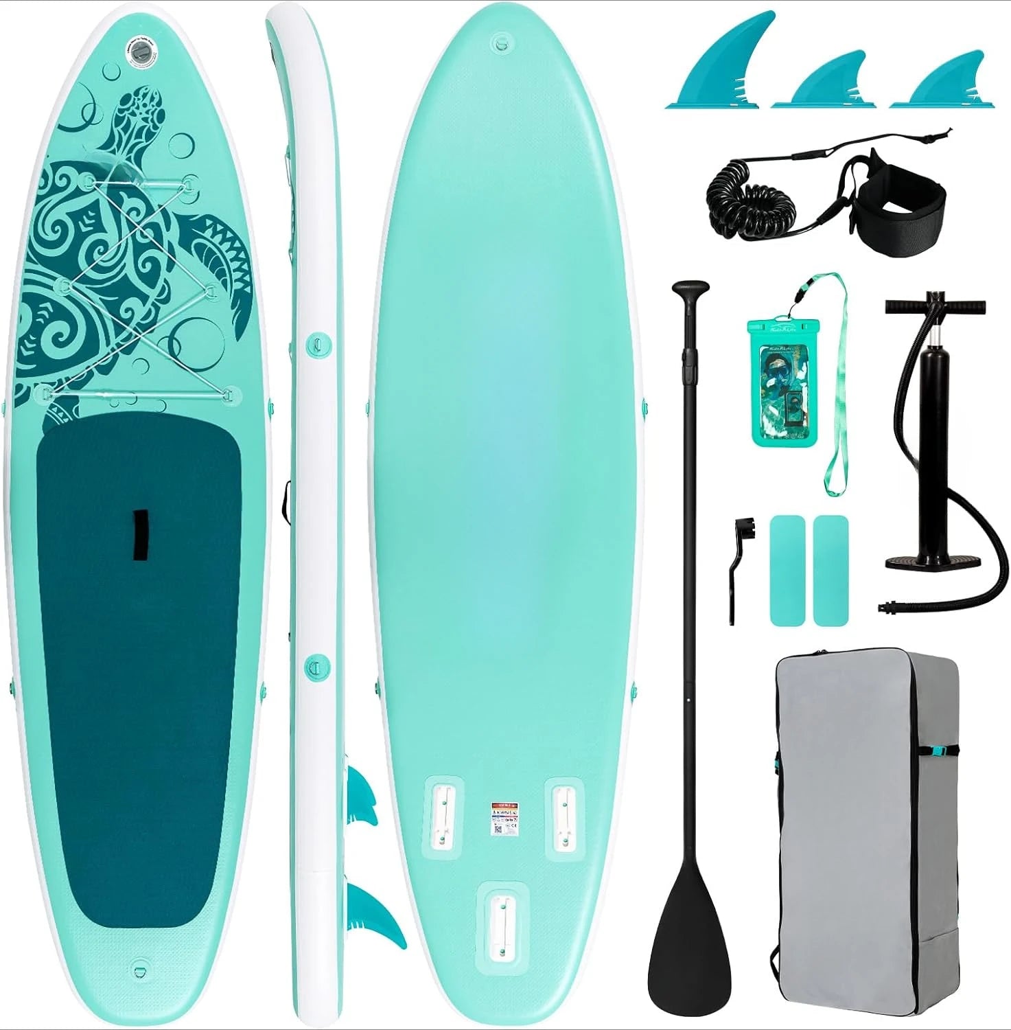 Lite Inflatable Paddle Board Stand Up Paddle Boards, Ultra Light Paddleboard for Adult Wide Stable Design Sup with Accessories