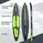 WKERSIY Surfboards Surfboard Paddle Board 12ft6in Green stand up paddleboard Padel inflatable Paddle Wholesale Tabla Surf Water