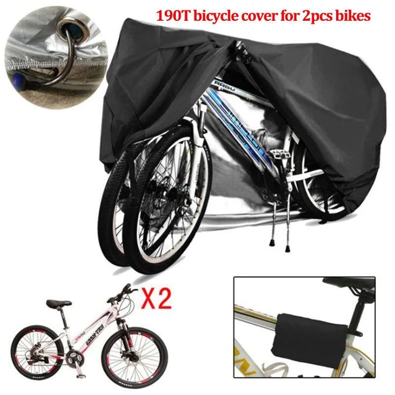Bicycle Cover For Large Size Mum&Baby Cycling Protective Anti-dust Case Sunscreen Waterproof Durable MTB Bike Covers Accessories