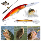 17cm 27g Minnow Plastic Hard Baits with Hooks Fishing Bait Artificial Bait Fishing Accessory