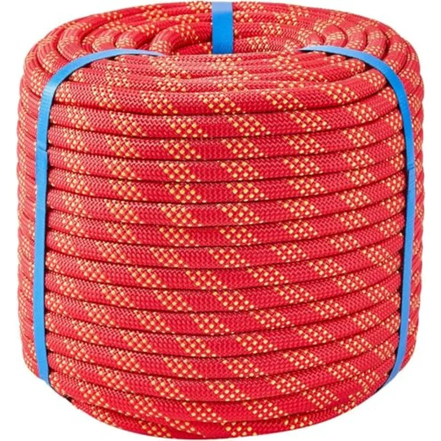 7/16 Inch 150Feet Double Braided Polyester Arborist Rope Heavy Duty Nylon Rope for Anchor Tree Work Cargo Pulling Sailing