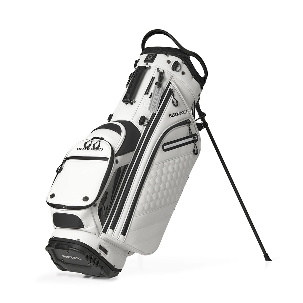 HELIX Lightweight 14 Way Full Length Dividers PU Leather Golf Stand Bag for Men Easy to Clean