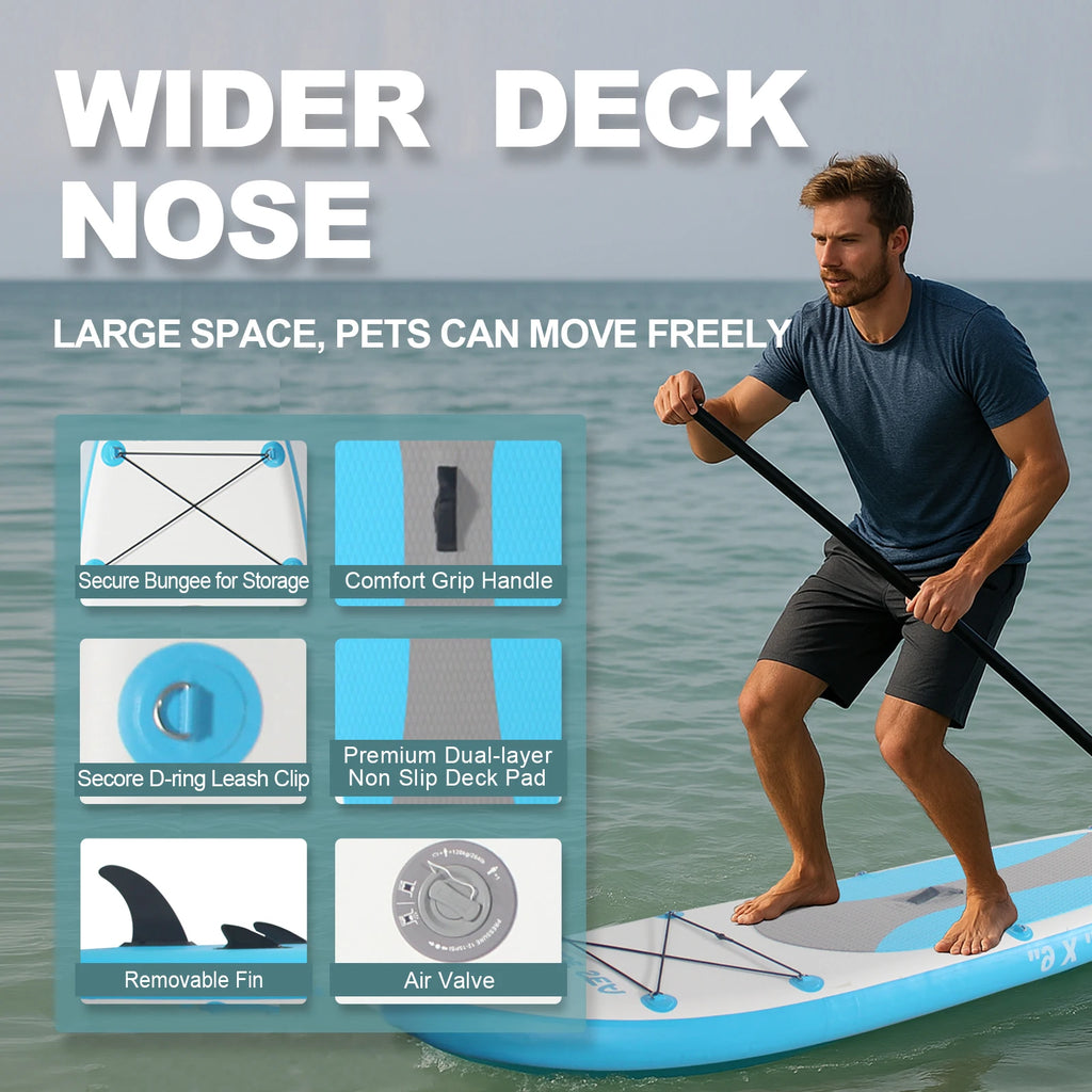 CADALENE Inflatable Stand Up Paddle Board for Adults of All Skill Levels