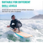 7 ft Soft Top Foam Beginner Surfboard for Adults and Kids Perfect Longboard for Surfing Beach Fun and Water Sports Lightweight