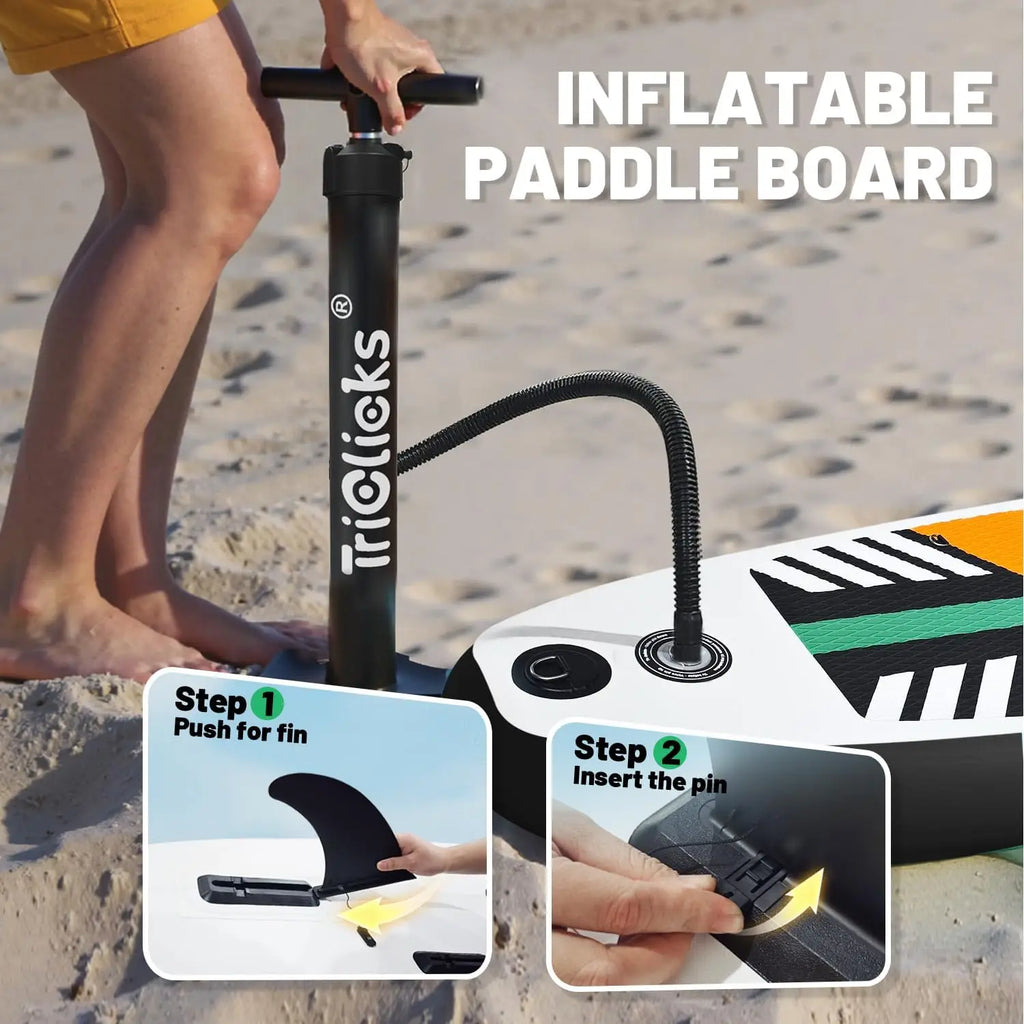 Inflatable Stand Up Paddle Board 10ft Surfing Board Kit for Adults, Premium SUP Complete Kit with
