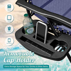 Zero Gravity Chair Patio Folding Lawn Outdoor Lounge Gravity Camp Reclining Lounge Chair with Cup Holder Pillows for Poolside