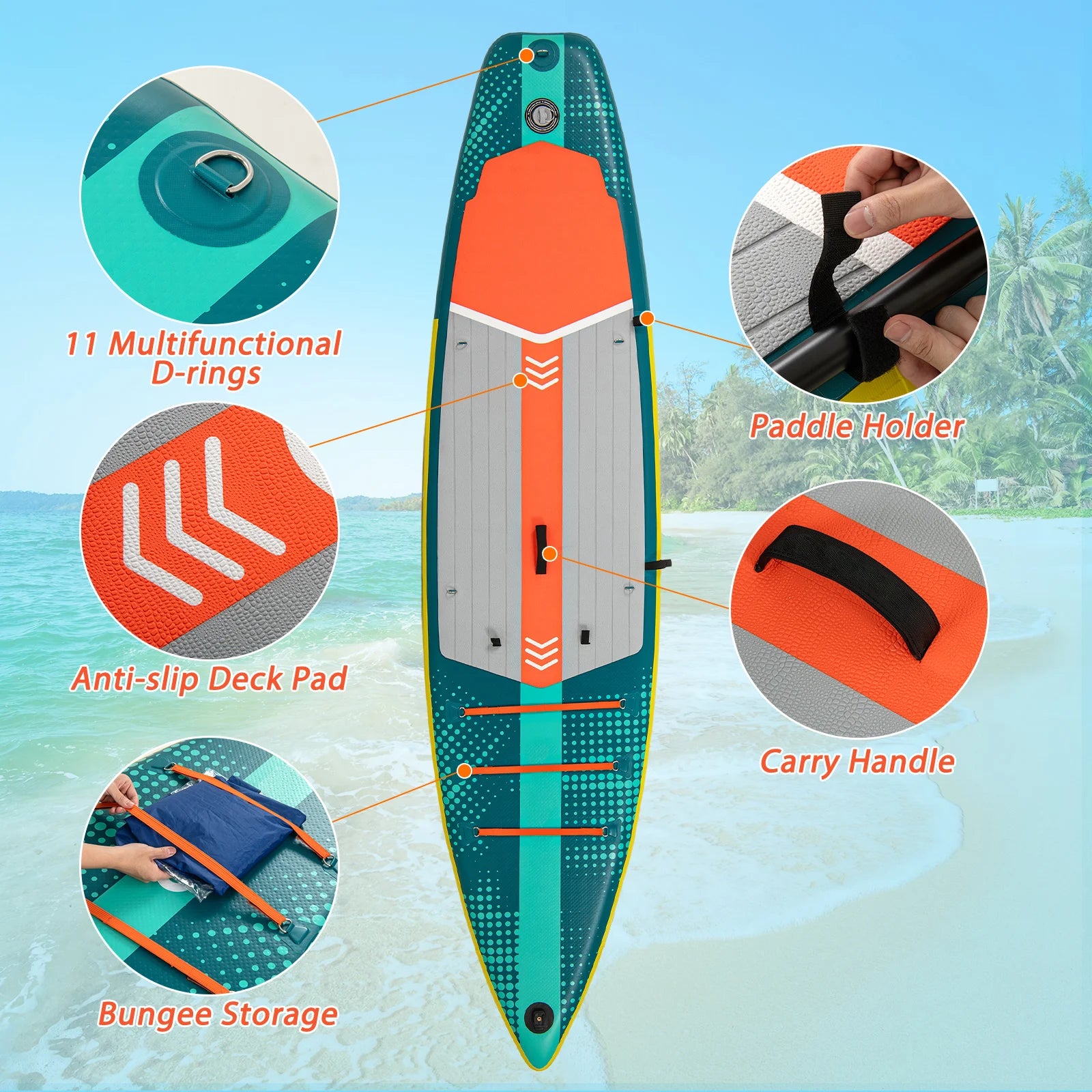 11' Inflatable Stand Up Paddle Board