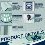 W_Inflatable Stand Up Paddle Board with Premium SUP Paddleboard Accessories, Anti-Slip EVA Deck, 11'/10'6''