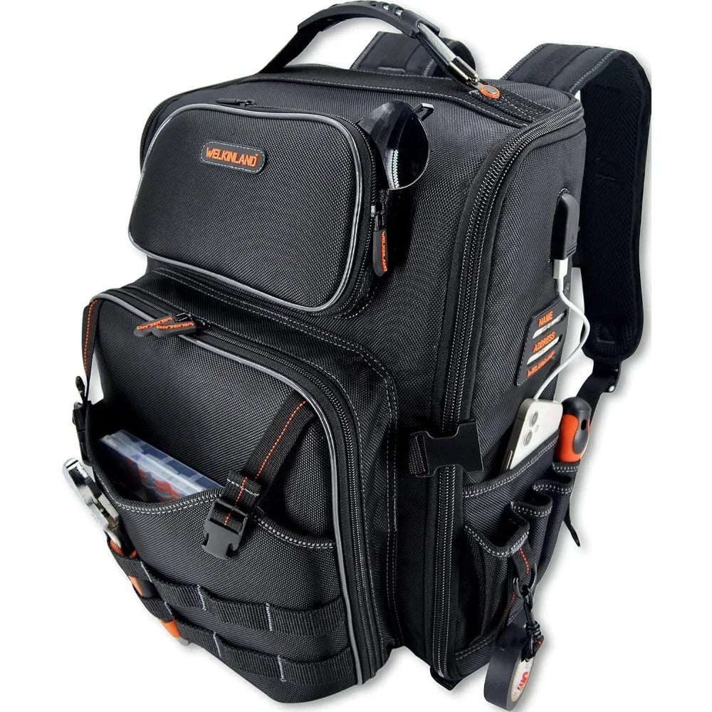 Full-Open Tool backpack, Tool backpack for men