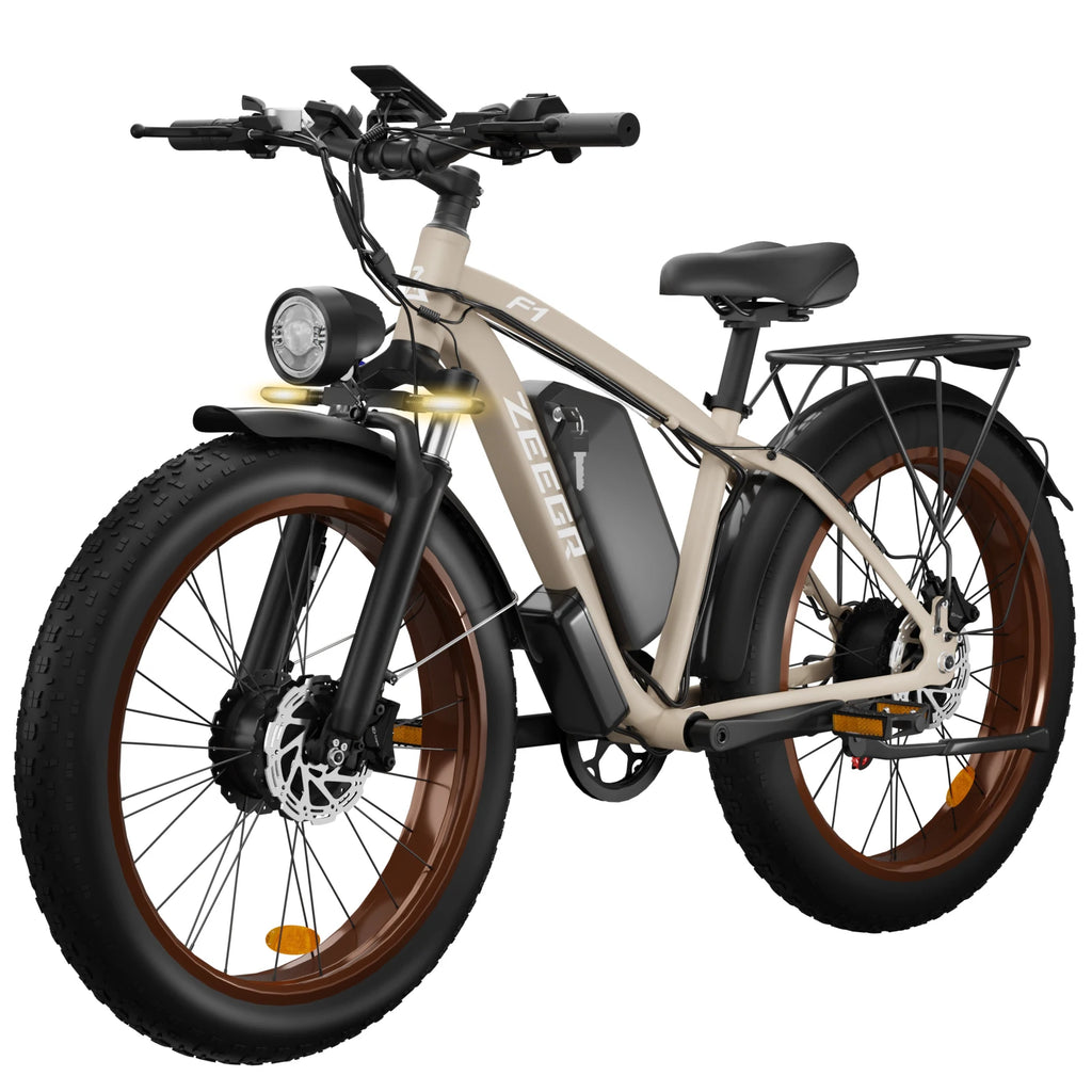 Moobelo M1 2000W Dual-Motor E-Bike 48V 22.4ah Fat Tires Full Suspension CE Certified US Warehouse Snow Beach Urban Riding Ebike