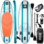 Inflatable Stand Up Paddle Board with Premium SUP Paddle Board Accessories, Wide Stable Design, NonSlip Comfort Deck for Youth