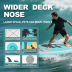 Portable Inflatable Stand Up Paddle Board 10'6"×32"×6", Premium PVC, Full Kit for Adults/Youth