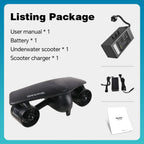 Mankeel W7 Electric Underwater Sea Scooter 50m Waterproof Swimming Thrust Diving Booster for Snorkeling Pool Adult Water Sport