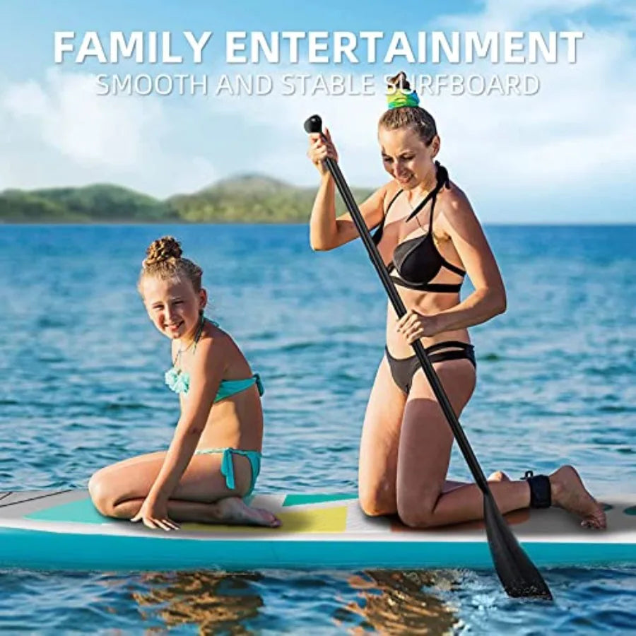 Inflatable SUP Stand-Up Paddle Boards for All Skill Levels 10'4'' Ultra-Light Paddleboard with Durable SUP Accessories Fins Pad