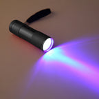 Mini Flashlight with Rope Professional Purple Light Anti-Skid 395nm Backlight Portable Ultraviolet Torch Gadgets