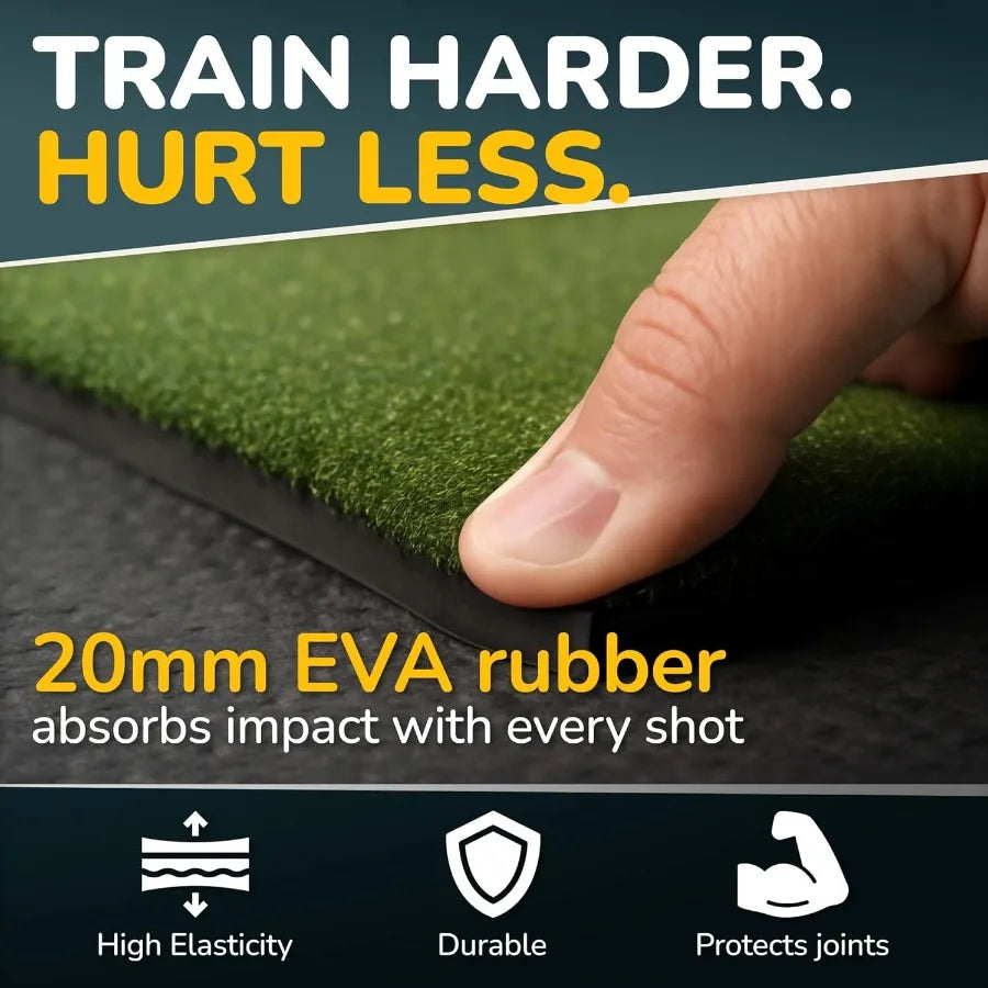 5×4 Golf Hitting Mat NonSlip for Indoor and Outdoor Use Available in 31mm 36mm and 40mm Thickness PGA Pro Trusted Practice Mat