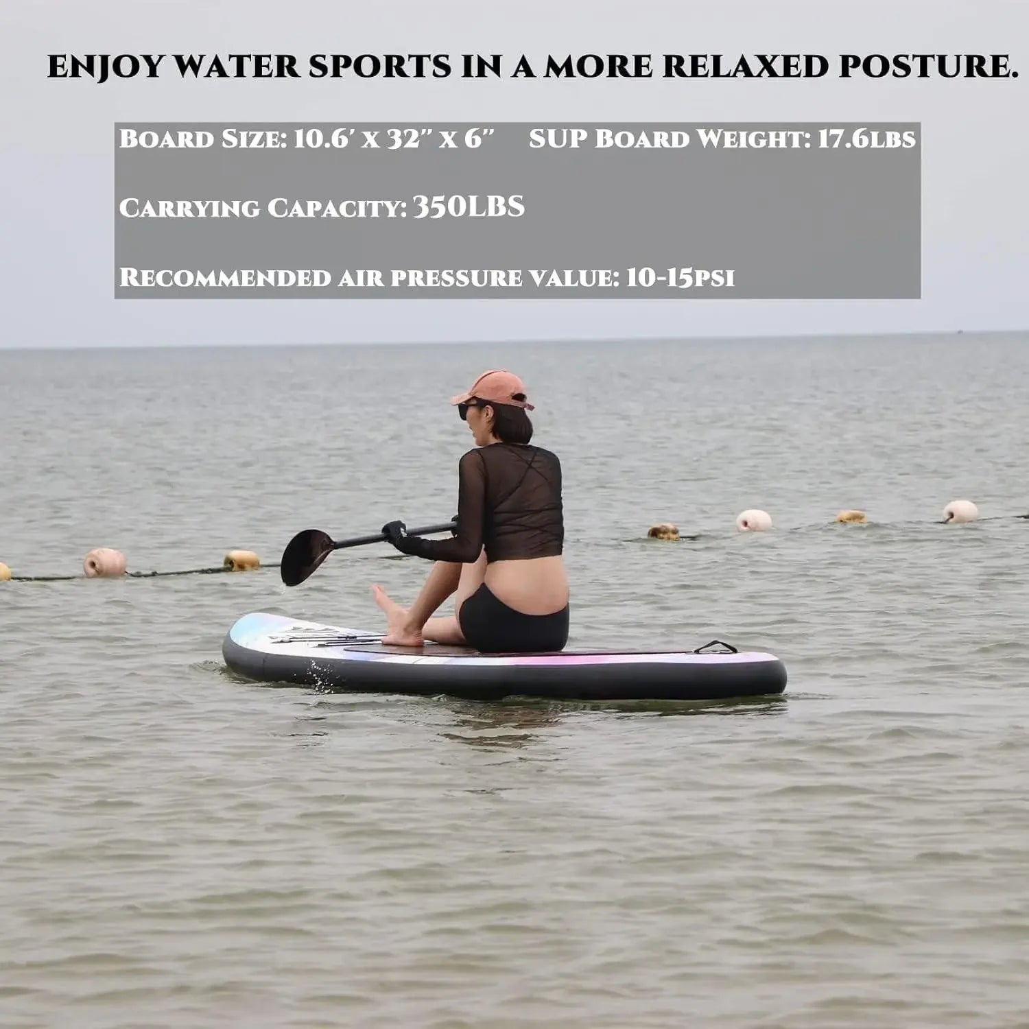 W_Inflatable Paddle Board for Adult, Paddle Board for All Skill Levels, Wide SUP Board with Primium Accessories Include SUP