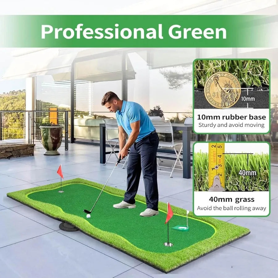 Professional Large Golf Putting Green Practice Mat for Outdoor and Indoor Use Ideal for Enhancing Putting Skills and Accuracy i