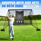Golf Hitting Nets 10x7FT Heavy-Duty Sports Practice Barrier Net for Backyard Driving Chipping Gifts for Men Dad Him