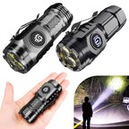 High Power LED Flashlight Torch 20W Powerful Tactical Hunting Light Waterproof High Lumens Mini Flashlights for Hiking Exploring