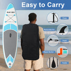 10ft Inflatable Stand Up Paddle Board  for Adults, Anti-Slip EVA Deck, SUP Board with Accessories
