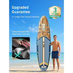 Inflatable Stand  Paddle Board with SUP Accessories, AntiSlip EVA Deck, 106 Inflatable Paddle Boards for Adults amp Youth of