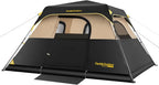 Camping Tent 4/6/8/10 Person Instant Cabin Tent Setup in 60 Seconds with Rainfly & Windproof Portable with Carry Bag for Family