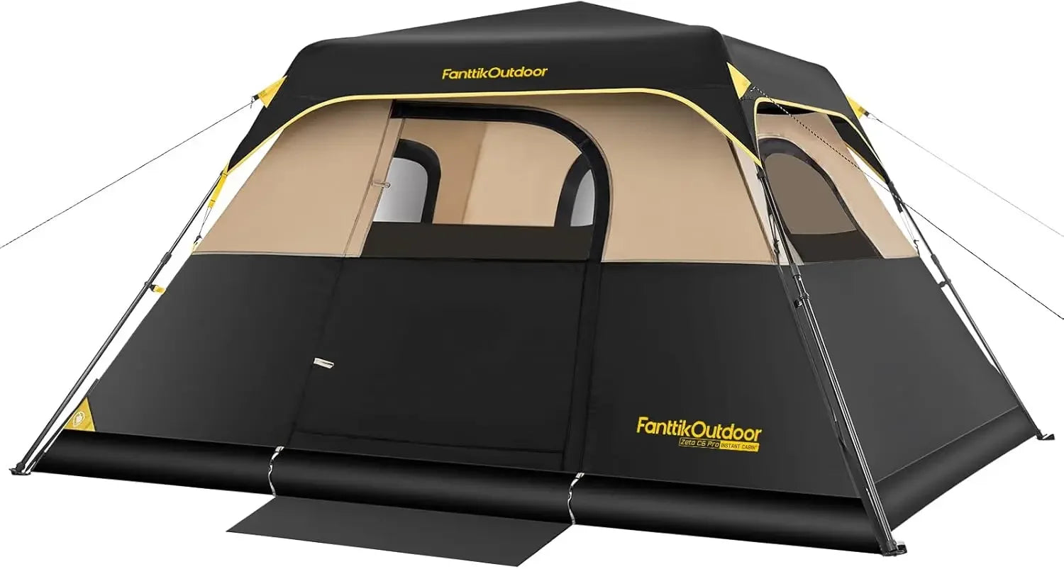Camping Tent 4/6/8/10 Person Instant Cabin Tent Setup in 60 Seconds with Rainfly & Windproof Portable with Carry Bag for Family