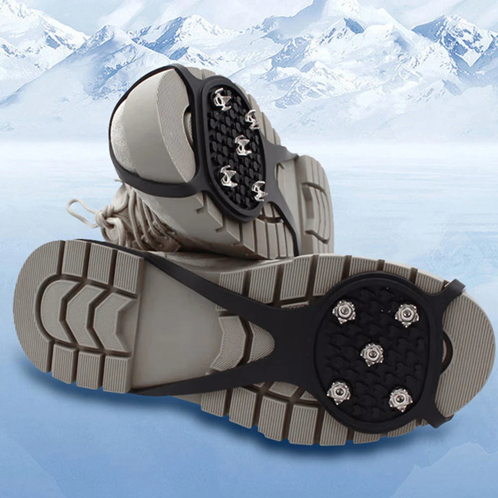 5/8 Teeth Snow Ice Claws Non-Slip Walking Cleat Ice Grippers Winter Ice Cleats Ice Crampons for Walking On Snow