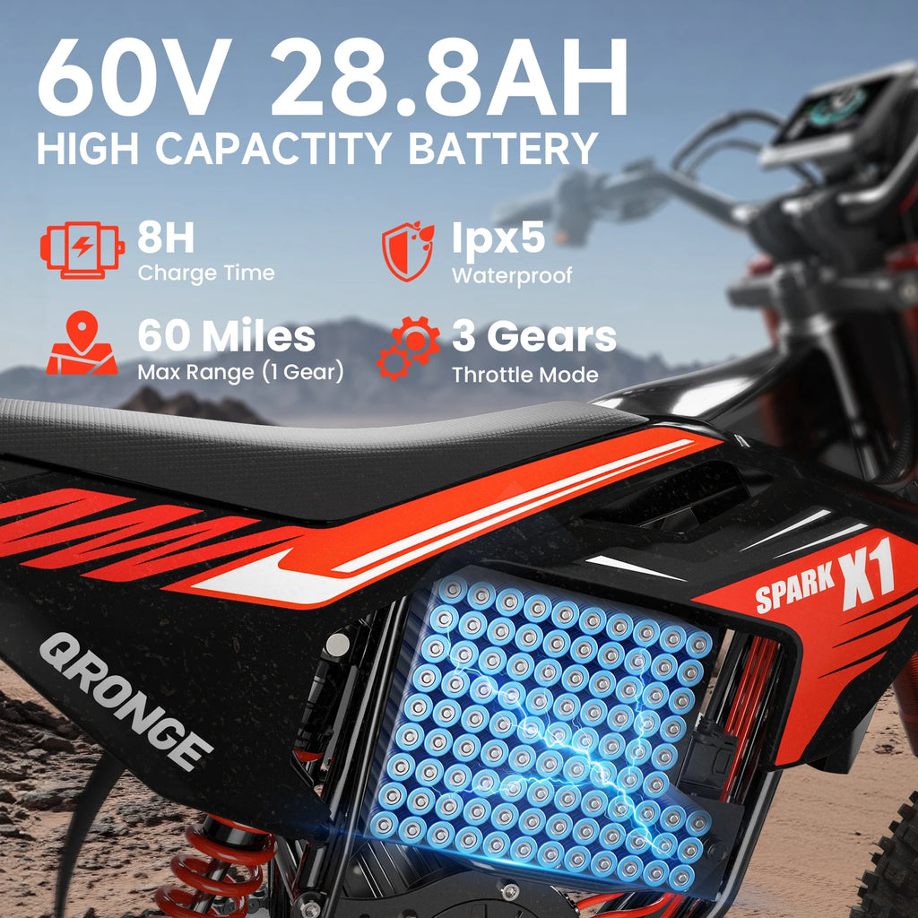 QRONGE X1 Spark Electric Dirt Bike