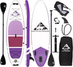 Polar Outdoors by Roc Inflatable Stand Up Paddle Board Premium SUP Paddle Board Wide Stable Design Non-Slip Comfort Deck Youth