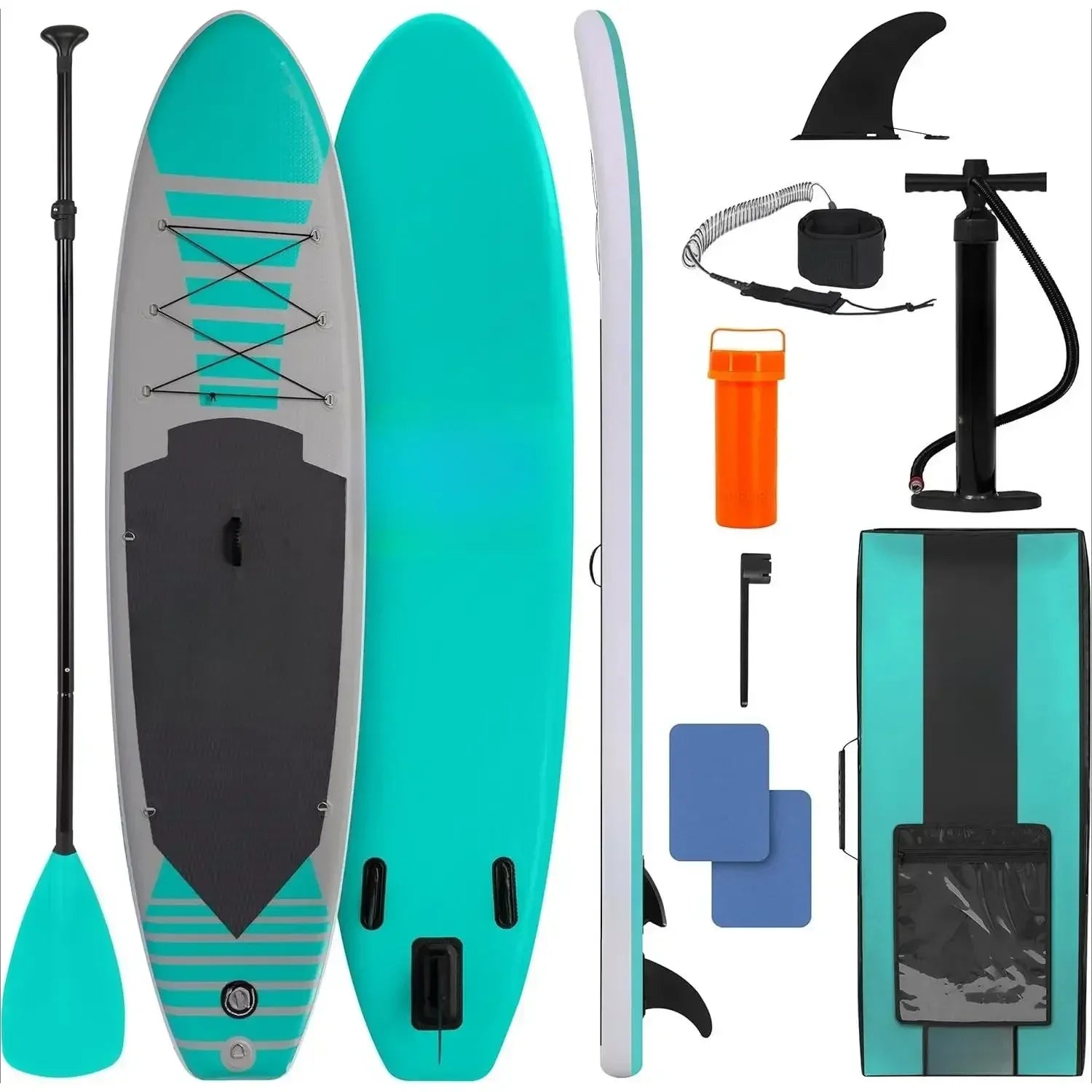 YOU-Inflatable Stand Up Paddle Board with Premium SUP Accessories – Wide Stable Design with Non-Slip EVA Deck Pad for Adults