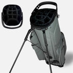 Upgraded Hybrid Luxury Golf Stand Bag, Tour Grade Synthetic Leather w/ScratchGuard, 14 Way Dividers, 2 Cooler Pockets