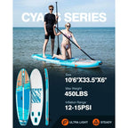 106 Inflatable Stand  Paddle Board 450lbs Max Capacity UltraStable SUP for Adults amp Youth NonSlip EVA Deck, AllAround ISUP
