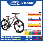 Hiland Mountain Bike,Shimano 21 Speeds Drivetrain,Aluminum Frame 26 Inch Wheels, with Disc-Brake for Men Women
