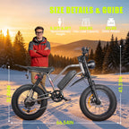 1000W Mountain Ebike 48V 15Ah Lithium Battery 31MPH Max Speed 65Miles Long Range Adult Off Road Electric Mountain Bike 20 inch