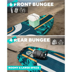 W_11'6*35" Super Wide Inflatable Paddle Board, Ultra Stable Stand Up Paddleboards for 450lb/3 People/Family/Big