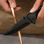 Multi functional outdoor camping knife with safety lock, suitable for fishing