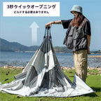 Pop up tents for camping waterproof Portable Windproof tents for 4 person family tent with Skylight and 2 Doors with Poles