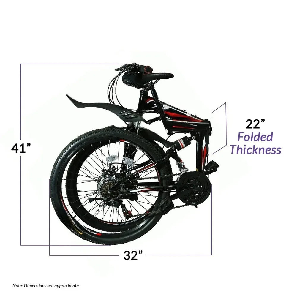 26 Inch Folding Mountain Bike