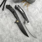 Outdoor Flipper 440C Blade Portable Utility Sharp Tactical Hunting Knife
