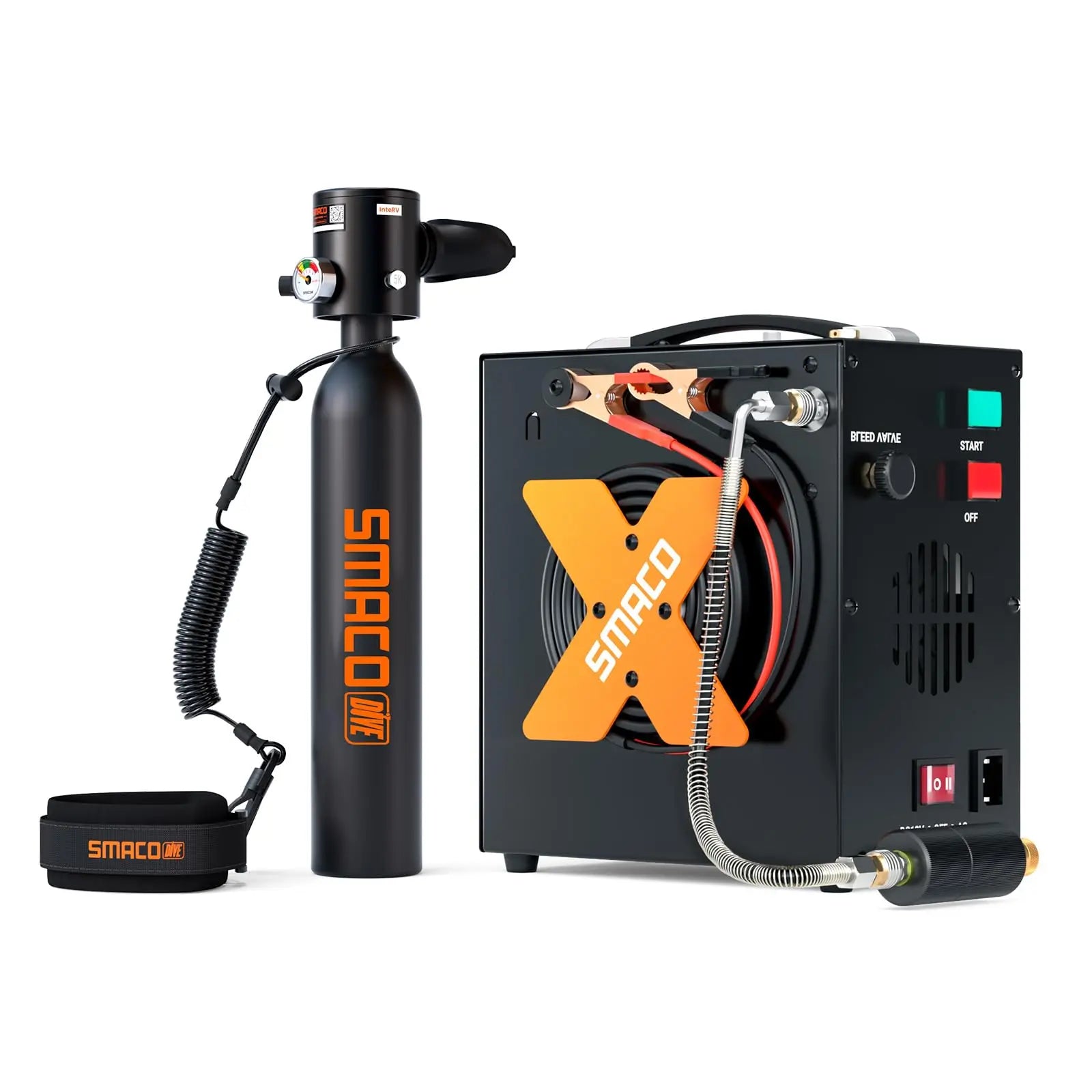 SMACO S300 Mini Portable Diving Cylinder Set Inflatable Breathing Gear Fast Local Delivery For Snorkeling Underwater Diving Tool
