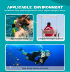 CHIKADIV Mini Diving Scuba Tank 0.5L Portable Diving Tank for Dive Boat Repair Snorkeling Travel Swimming Gifts for Women men