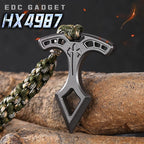 Multifunctional EDC alloy single-finger car window breaker, outdoor camping portable emergency self-defense product