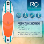 Inflatable Stand Up Paddle Board with Premium SUP Paddle Board Accessories, Wide Stable Design, NonSlip Comfort Deck for Youth