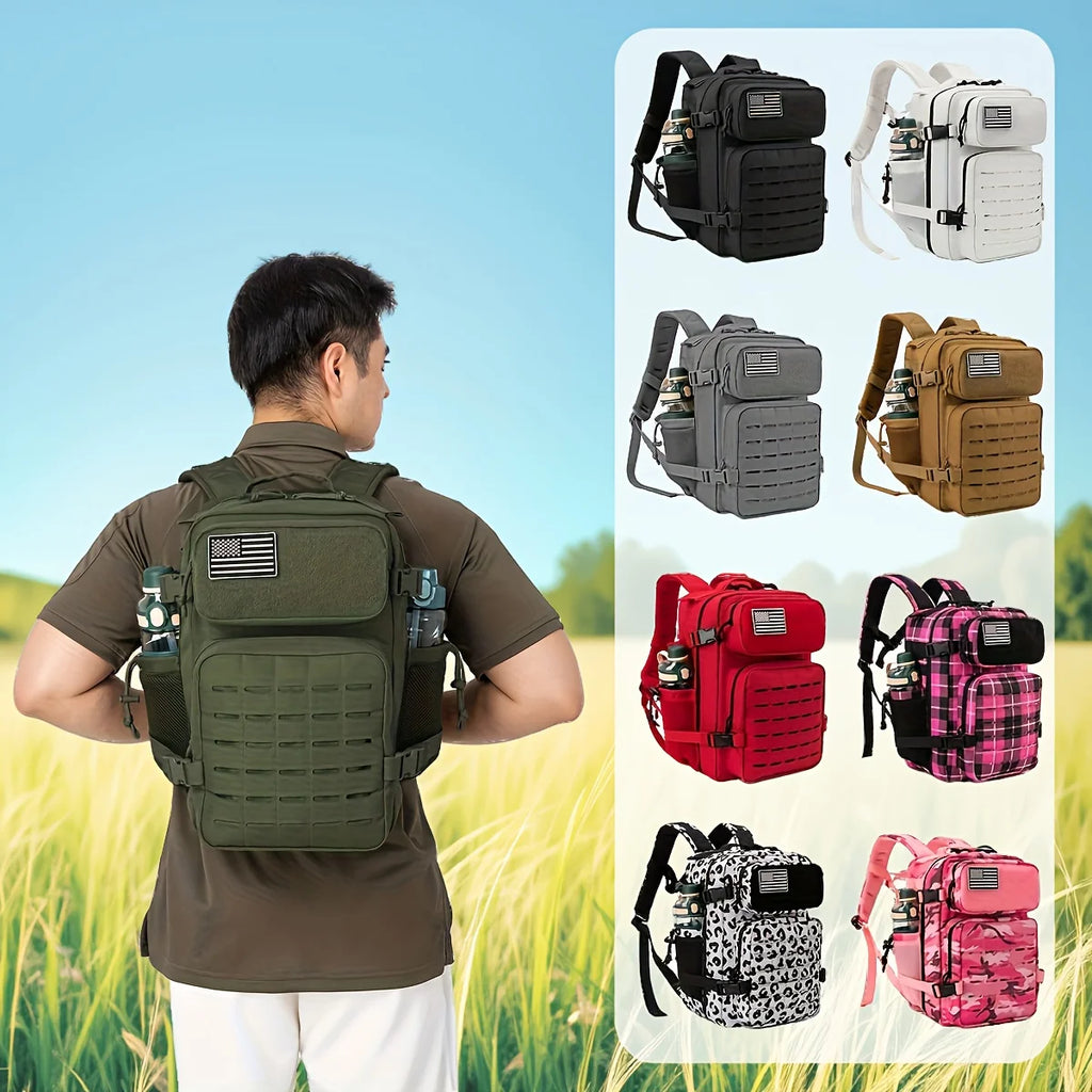 6.6 gallon unisex office computer backpack tactical backpack for men/women Molle daily bag perfect for 3-day hiking trip